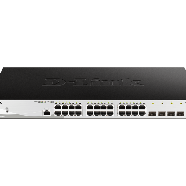 D-Link Switch DGS-1210-28P/ME, 24 porturi Gigabit PoE Base-T, 4 porturi
