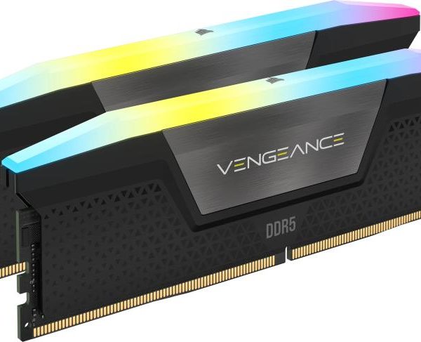 Memorie RAM Corsair Vengeance RGB, 32GB DDR5, 6000MHz, CL38