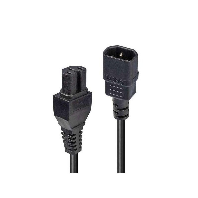 0414c12e690412306994fa01c69bad7a.jpeg Cablu alimentare Lindy C14 to C15, lungime 3m, material PVC - imagine 1