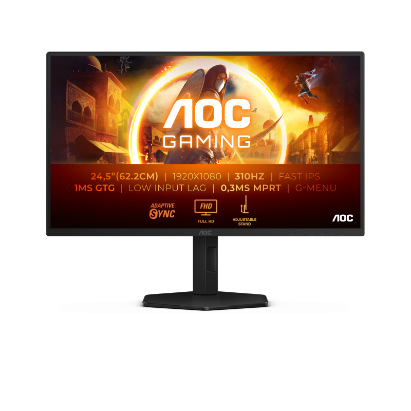 07ad54cb26c3065dba3a0eb4da27bbfc.png Monitor AOC 24.5" 25G4SXU, Diagonal (inch): 24.5, Diagonal (cm): 62.2, - imagine 1