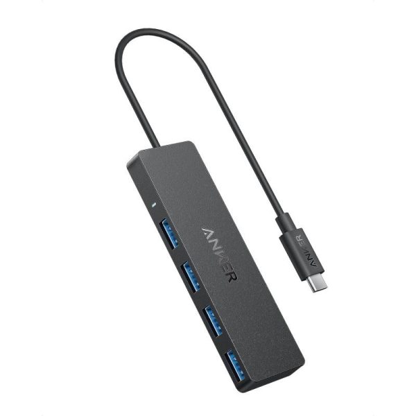 HUB Anker, 4-in-1, USB 3.0 x 4 porturi, incarcare prin