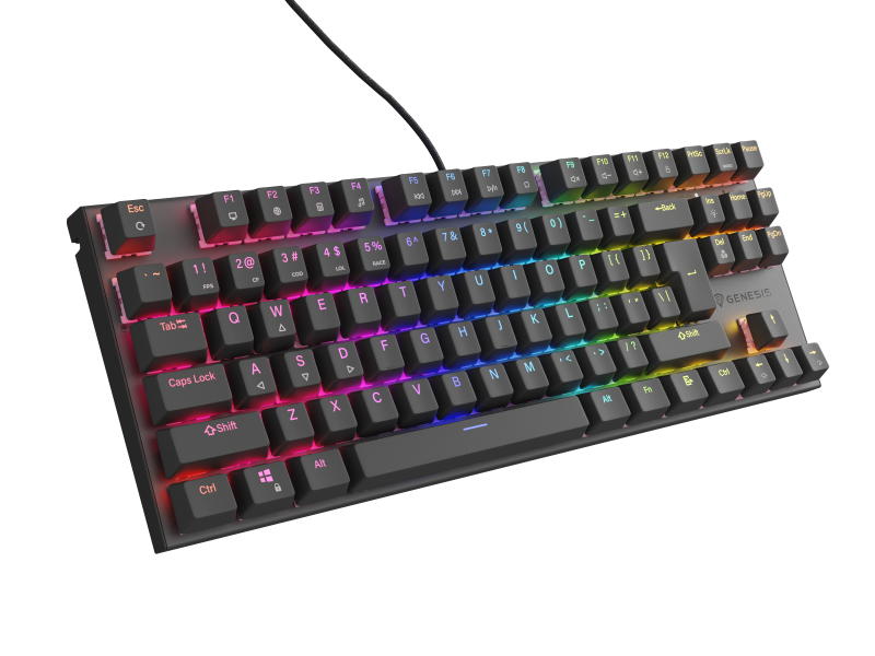 0aa4d0456474e433d76cc06cb6b5a76b.png Tastatura Mecanica Gaming Genesis Thor 303 TKL, RGB, USB, negru - imagine 1