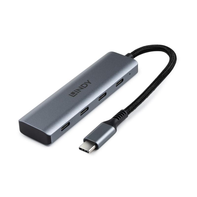 0cca7d402ccfeea965c30ccbcb54c170.jpeg Hub Lindy USB 3.2 4 Port, latime de banda suportata: - imagine 1