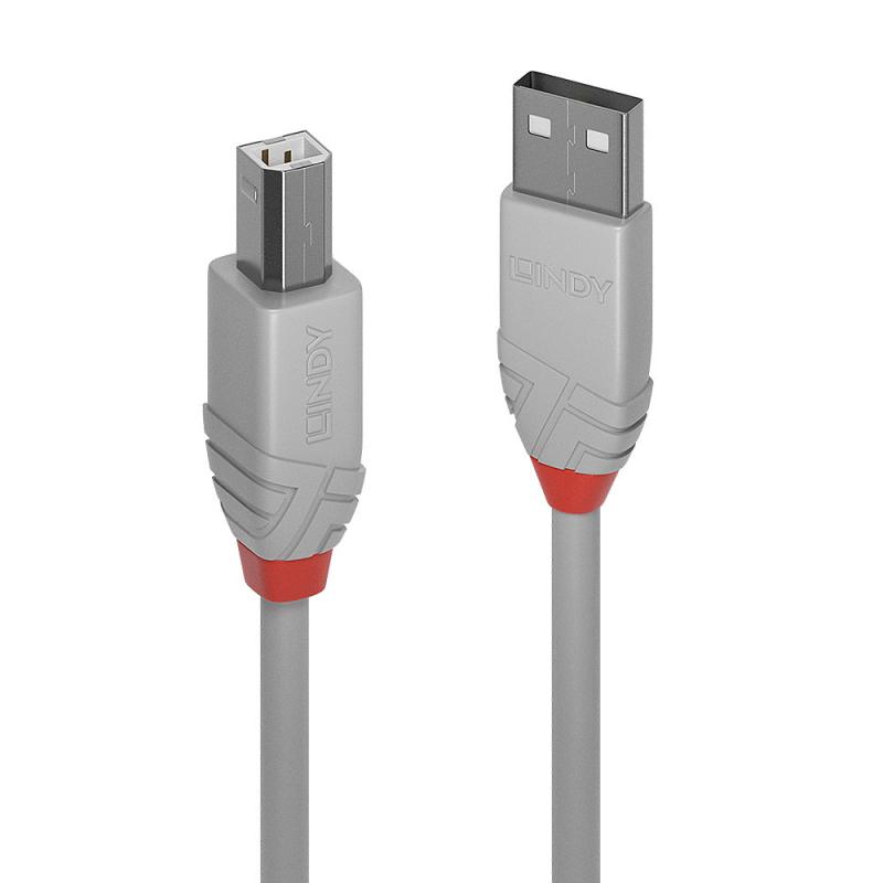 0d2216c93989c74a93ad8d4978a72a5a.jpeg Cablu Lindy 1m USB 2.0 Type A to B Ant - imagine 1