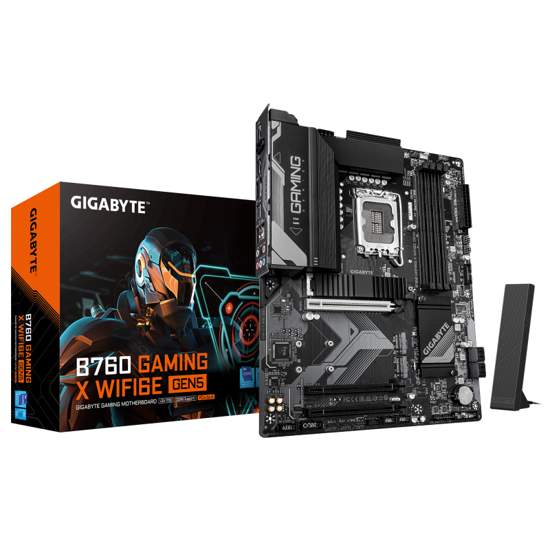 0d2e0cc3eb67ecd835cf7b739c51b9fc.png Placa de baza Gigabyte B760 GAMING X WIFI6E GEN5, Socket - imagine 1