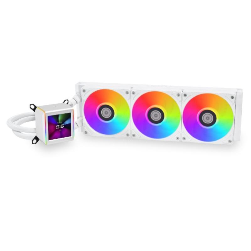 0de80e4904c8b036766c4237d9c5b5c7.jpeg Cooler Procesor LIAN LI GALAHAD II LCD 360 ALB, marime - imagine 1