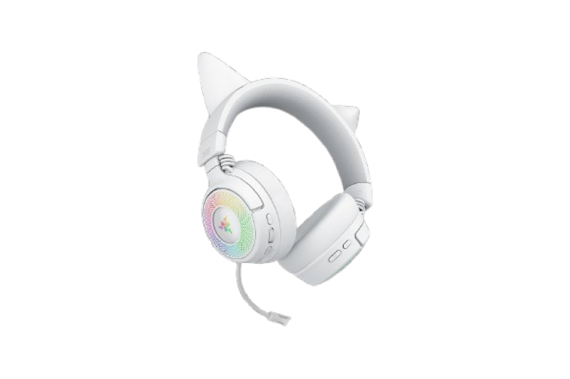 12a00c3d2b85ea46e3922006e8ae74ba.png Casti Gaming Head-band Razer Kraken Kitty V3 Pro, wireless, Alb - imagine 1
