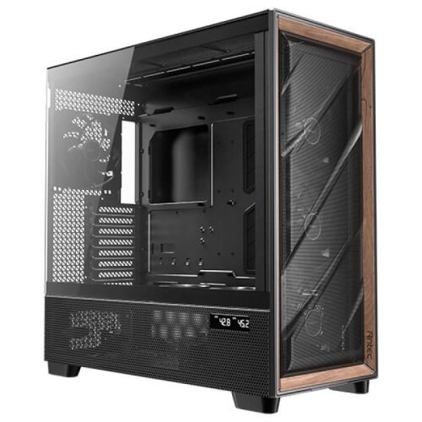 Carcasa ANTEC Flux PRO Full Tower RGB NEGRU, Tempered Glass,