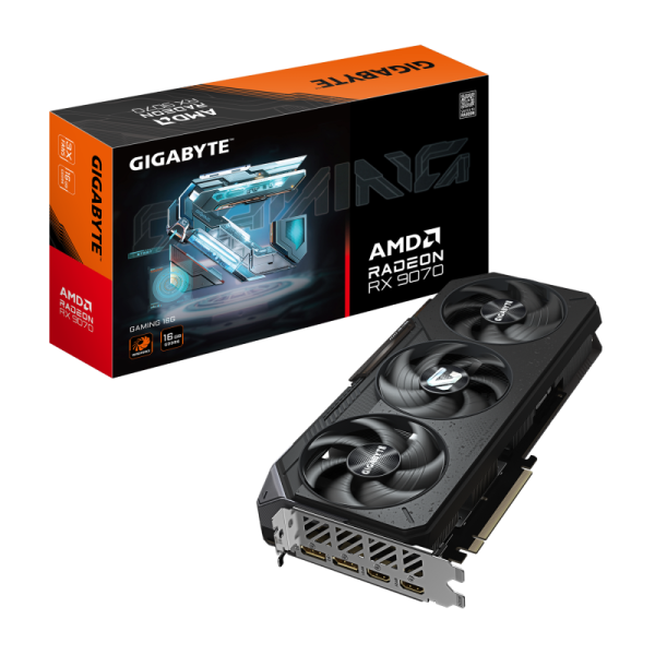 Placa video Gigabyte Radeon RX 9070 GAMING, 16GB GDDR6, PCI