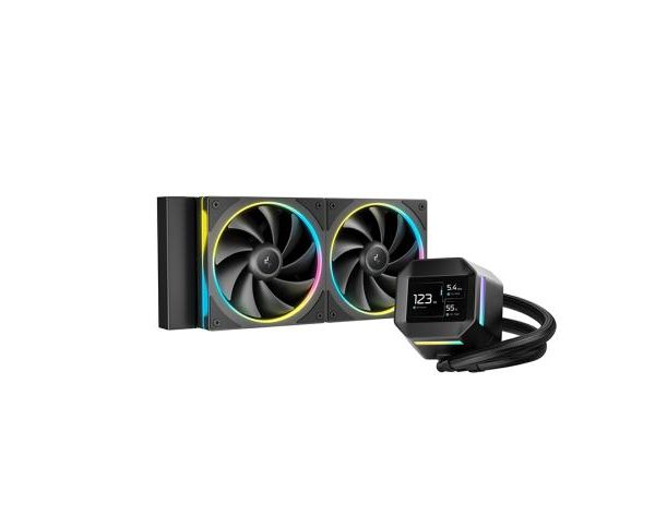 CPU COOLER DEEPCOOL LM240 RGB BLACK