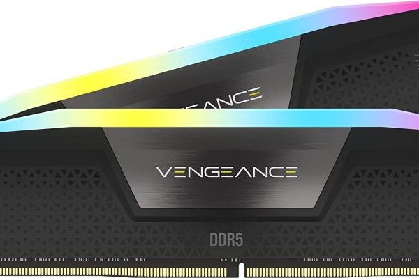 Memorie RAM CORSAIR Vengeance RGB Black, 32GB DDR5, 5200MHz, CL40