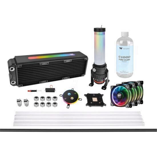 Kit cooler procesor cu lichid Thermaltake Pacific M360 Plus iluminare aRGB
