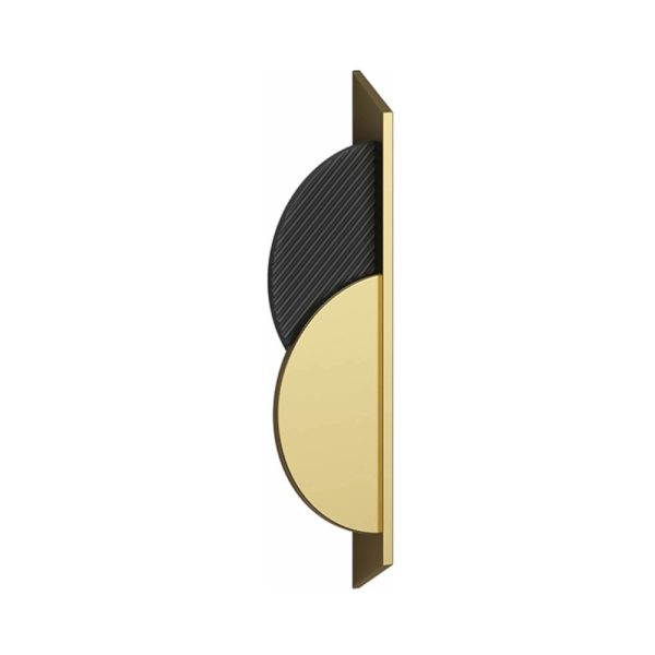 Maner metalic PARG distanta 64mm auriu lucios/negru mat ENERGO