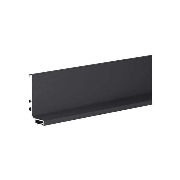 Profil gola orizontal superior tip "J" L-4.1m negru ENERGO