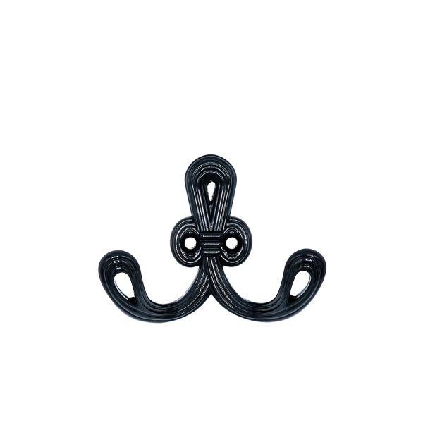 Cuier metalic mic AK7162 negru lucios ENERGO