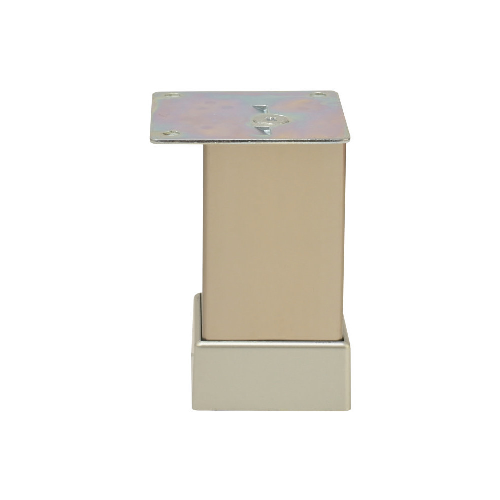 2130306_picior-aluminiu-energo-370080-1 Picior aluminiu SQUARE 40 H-80mm nichel ENERGO - imagine 1