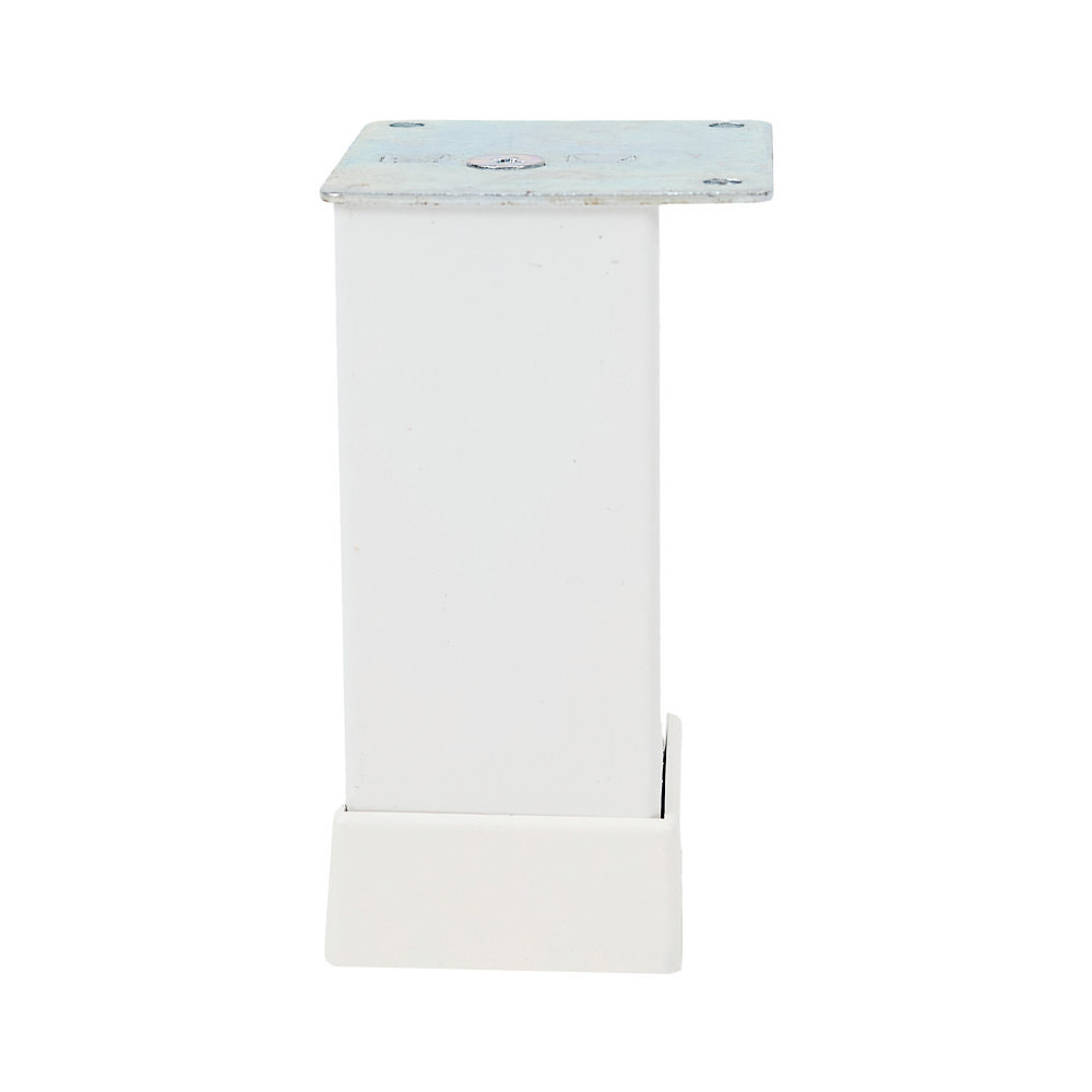 2130306_picior-aluminiu-energo-370103-1 Picior aluminiu SQUARE 40 H-100mm alb ENERGO - imagine 1