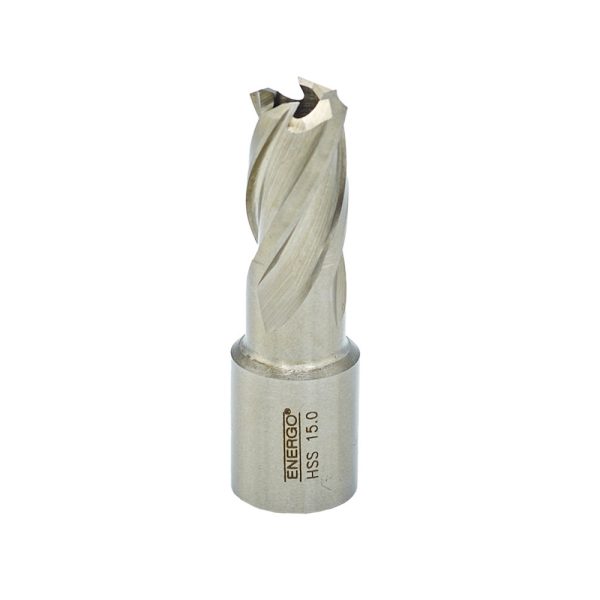 Carota D-15mm L-30mm HSS prindere Weldon pentru metal/aluminiu/alama ENERGO