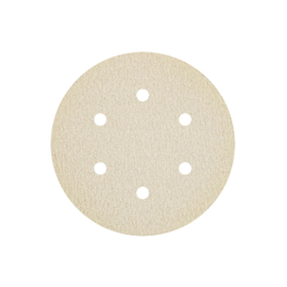 4010319_disc-autoadeziv-energo-415150-1 Disc abraziv autoadeziv INTENSIV D-150mm granulatie R 150 oxid aluminiu suport hartie 6 orificii/80mm vopsea/lac/chit lemn ENERGO - imagine 1