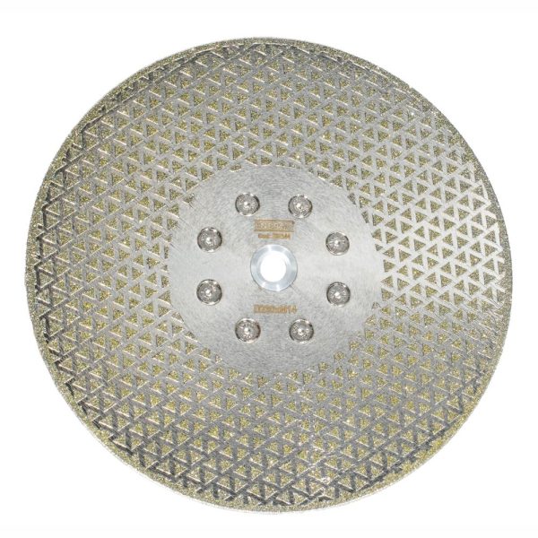 Disc diamantat taiere/slefuire CERAMIC TURBO 230 mm M-14 sector diamante lipite electroplacare marmura fibra-sticla/rasina ceramica-dura ENERGO