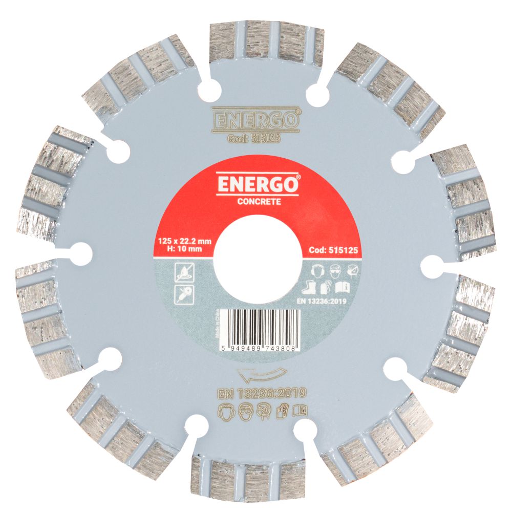 40104141_disc-diamantat-taiere-energo-515125-1 Disc diamantat taiere CONCRETE 125x22.2 mm T20 sector cu pastile turbo beton-armat pavele piatra-dura ENERGO - imagine 1