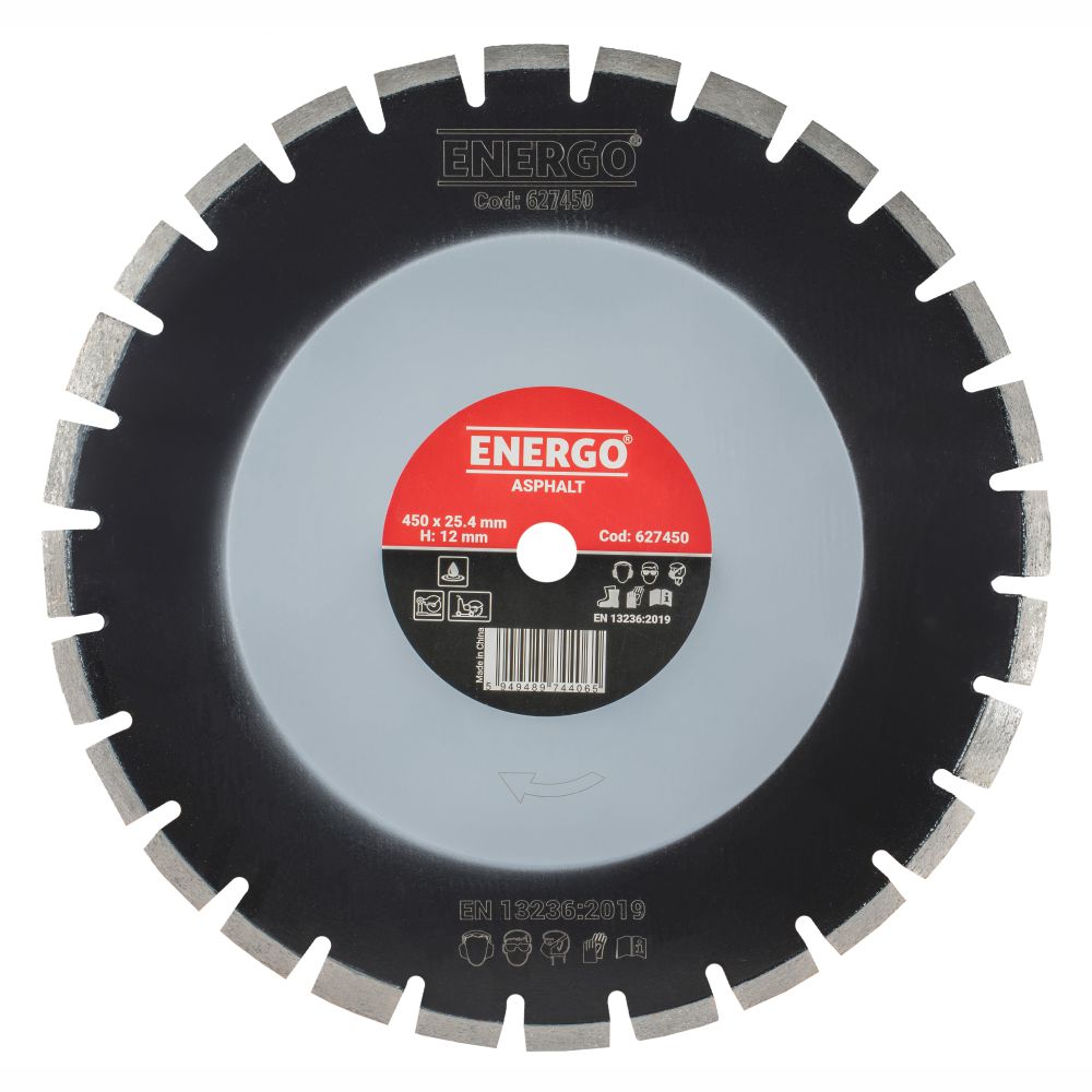 40301041_disc-diamantat-taiere-energo-627450-1 Disc diamantat taiere ASPHALT 450x25.4mm B40 sector cu pastile standard mixt-asfalt/beton caramida sapa ENERGO - imagine 1