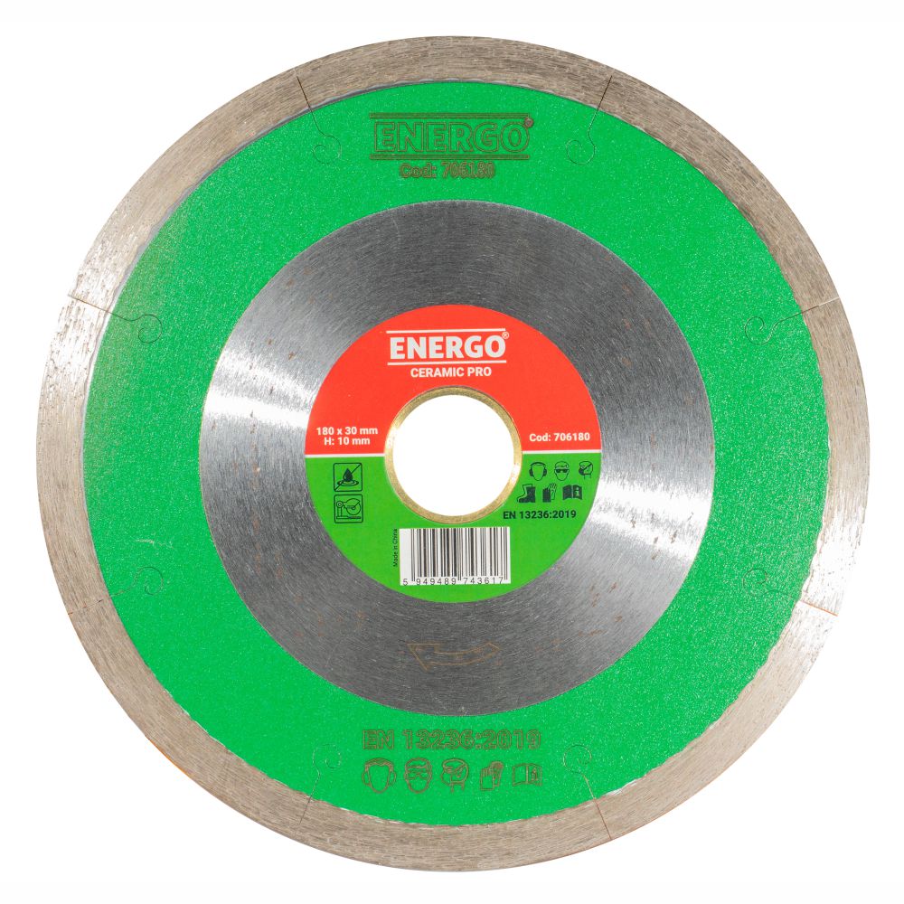 40301041_disc-diamantat-taiere-energo-706180-1 Disc diamantat taiere CERAMIC PRO 180X30 mm (25.4 mm) L10 sector continuu- fractionat gresie/faianta-portelan ceramica-dura marmura ENERGO - imagine 1