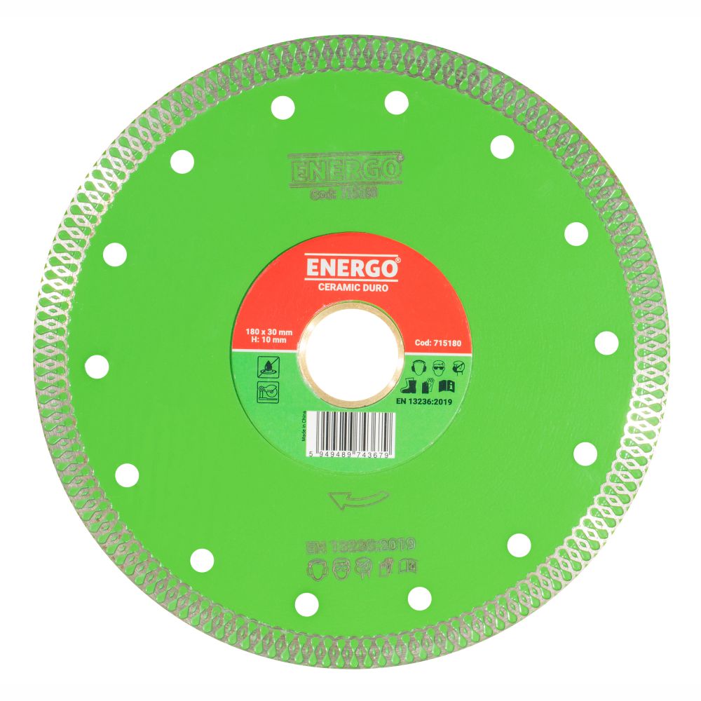 40301041_disc-diamantat-taiere-energo-715180-1 Disc diamantat taiere CERAMIC DURO 180X30.0mm (25,4 mm) PT sector continuu amprentat gresie/faianta-portelan ceramica-dura ENERGO - imagine 1
