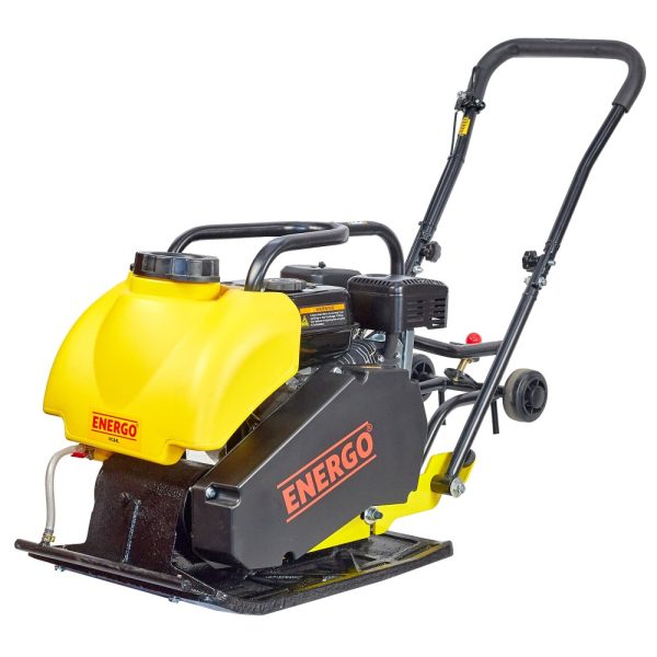 Placa compactoare PCE-80L unidirectionaa 80 Kg 43CM 16KN/5000BPM rezervor apa si PAD LONCIN-200F benzina ENERGO