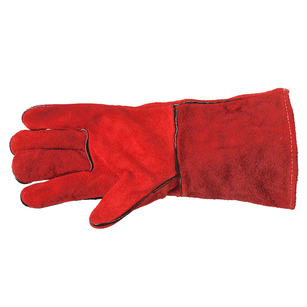 DualPhoto Manusi protectie sudor WELDER Lungime 35 cm spalt bovina cusute cu Kevlar ENERGO - imagine 1