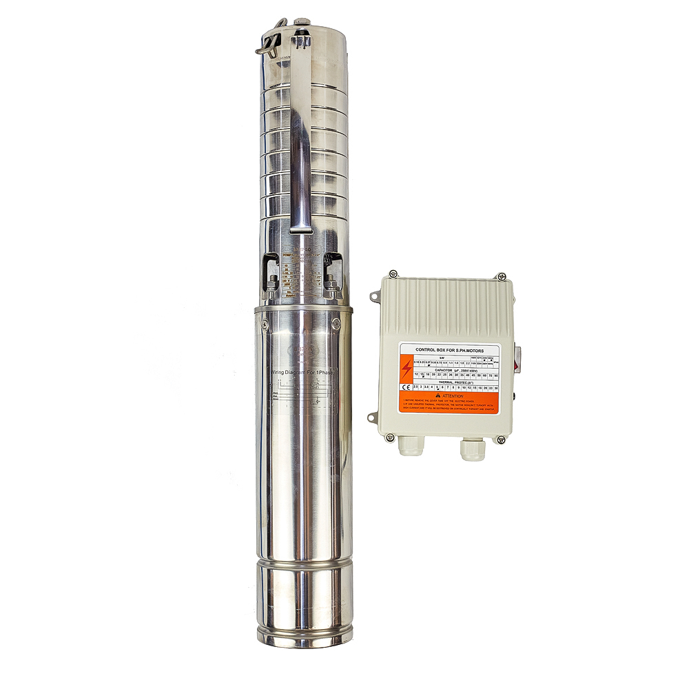 4090201_pompa-submersibila-apa-curata-energo-800360-1 Pompa submersibila apa curata 4SSM3/6 debit 70L/min Hmax 37mCA corp D-102mm conexiune DN 1.25" 0.37kW 230V ENERGO - imagine 1