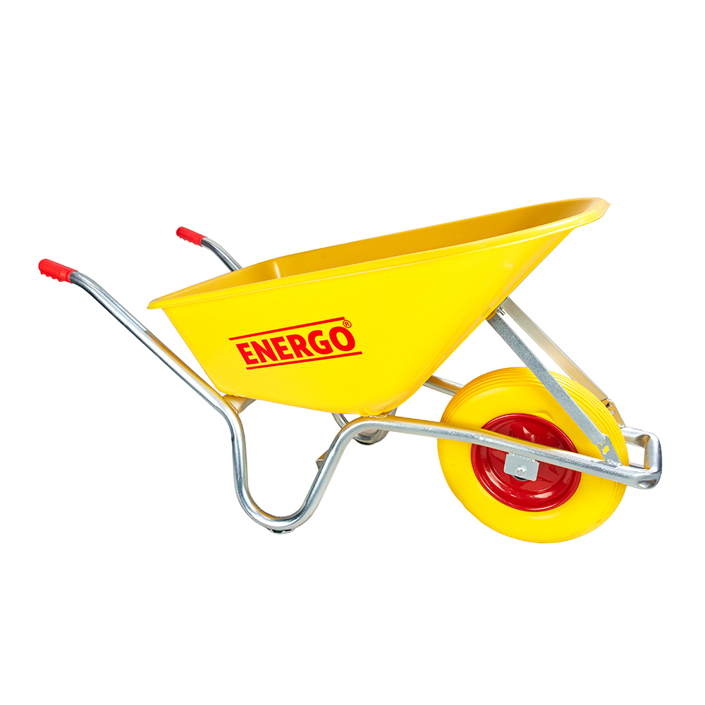4101401_roaba-energo-608080-1 Roaba universala HEAVYDUTY cadru monobloc zincat cuva polietilena HD 85L roata plina 4.00-8 poliuretan ENERGO - imagine 1
