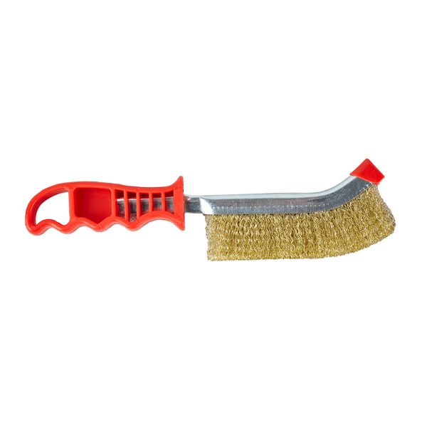 Perie sarma manuala INTENSIV 1 rand L-265mm grosime fir-0.3mm otel alamit despletita maner plastic rosu ENERGO