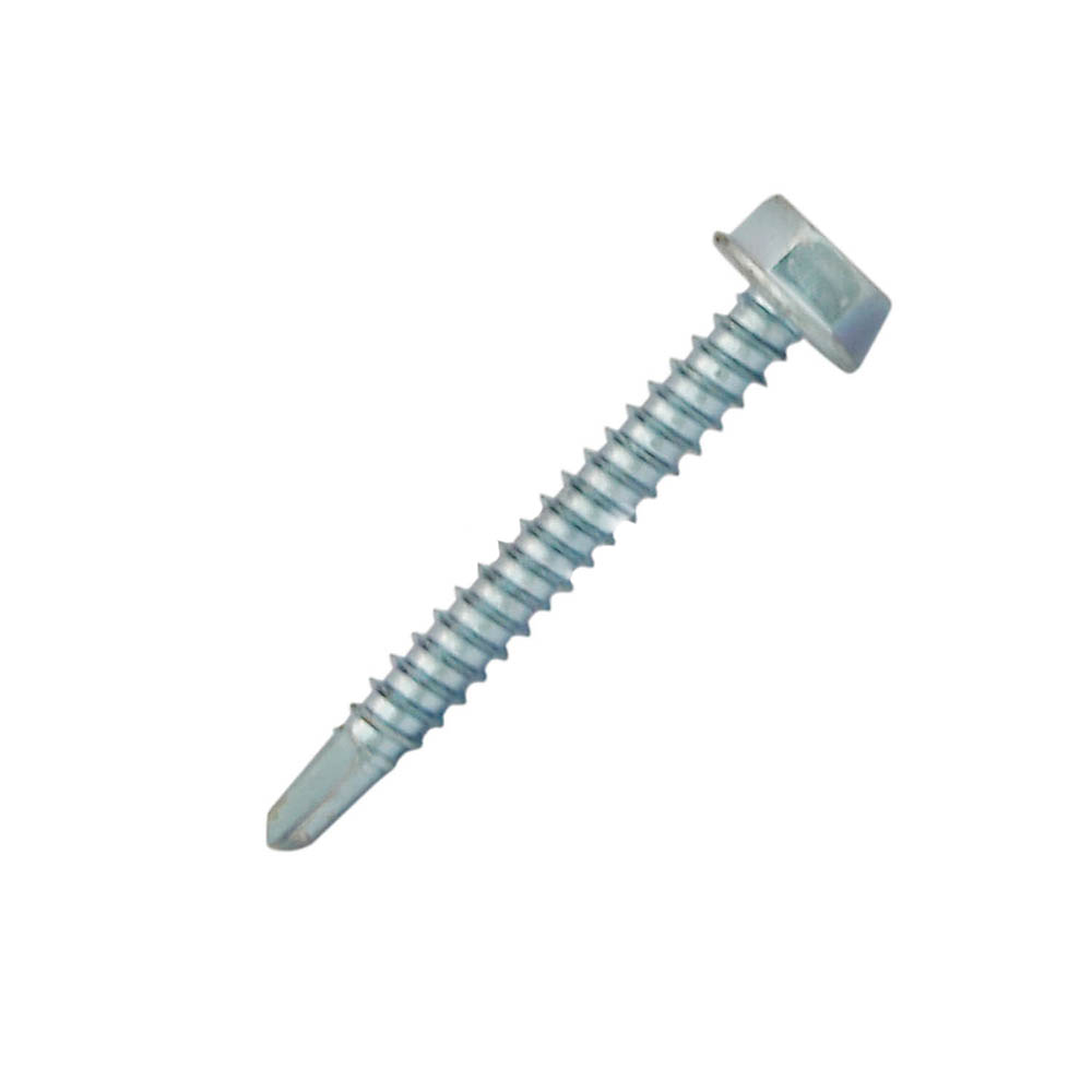 4110401_surub-autoforant-cap-hexagonal-sa-ch2-za-1-1 Surub autoforant cap hexagonal SW8 D-4.8mm L-50mm vf-4mm DIN7504K fixare metal/metal zincat alb ENERGO - imagine 1