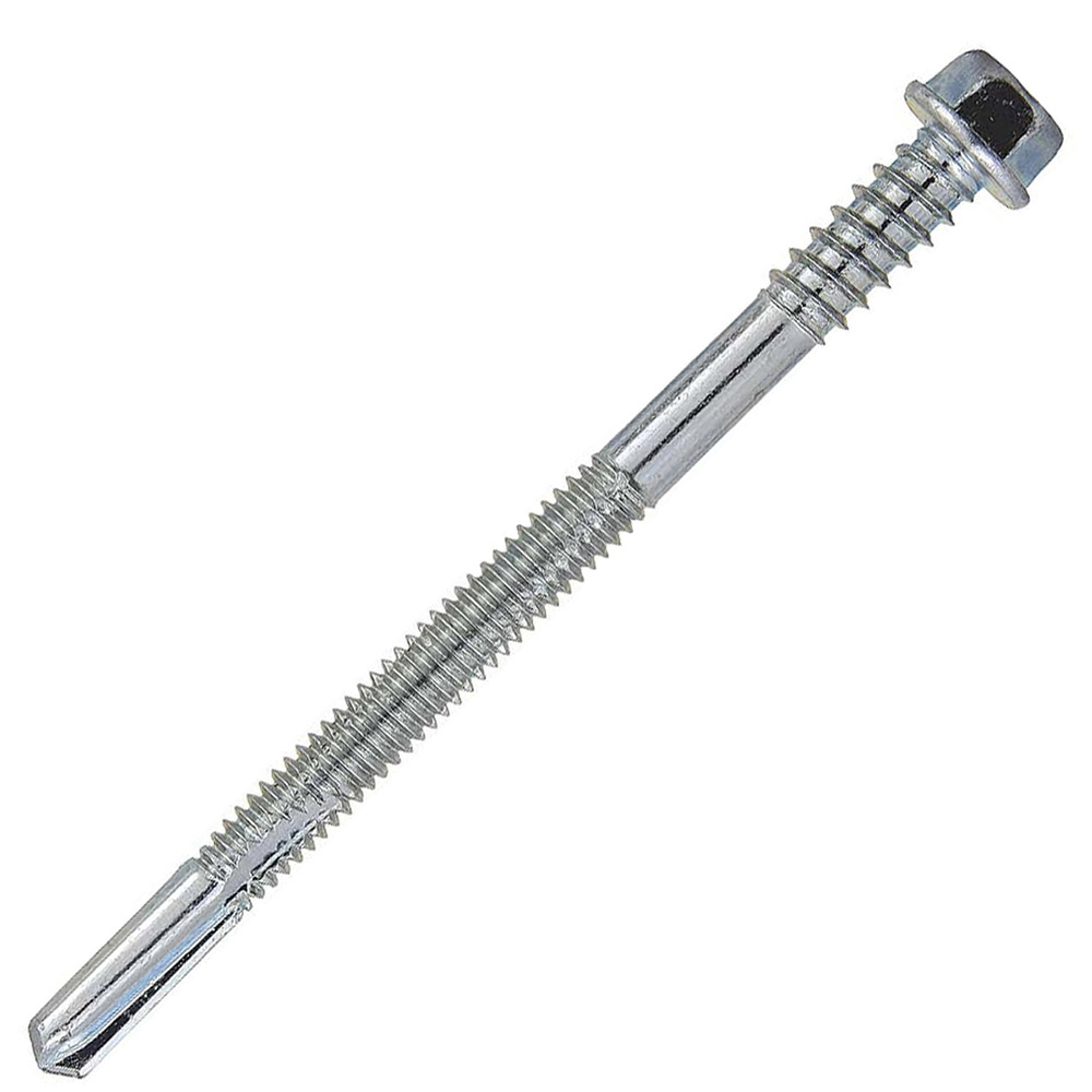4110401_surub-autoforant-cap-hexagonal-sa-sds-1-1 Surub autoforant SDS cap hexagonal SW8 D-6.3/5.5mm L-110mm vf-12mm DIN7504K fixare panouri/metal zincat alb ENERGO - imagine 1