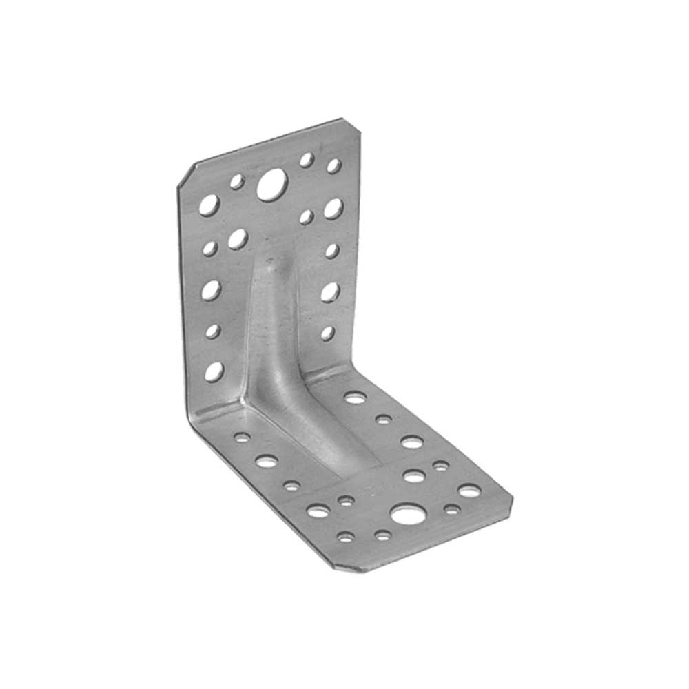 4110901_coltar-perforat-energo-4051-1 Coltar perforat KPL1 cu ranforsare pentru lemn 90x90mm latime 65mm grosime 2.0mm otel zincat alb ENERGO - imagine 1