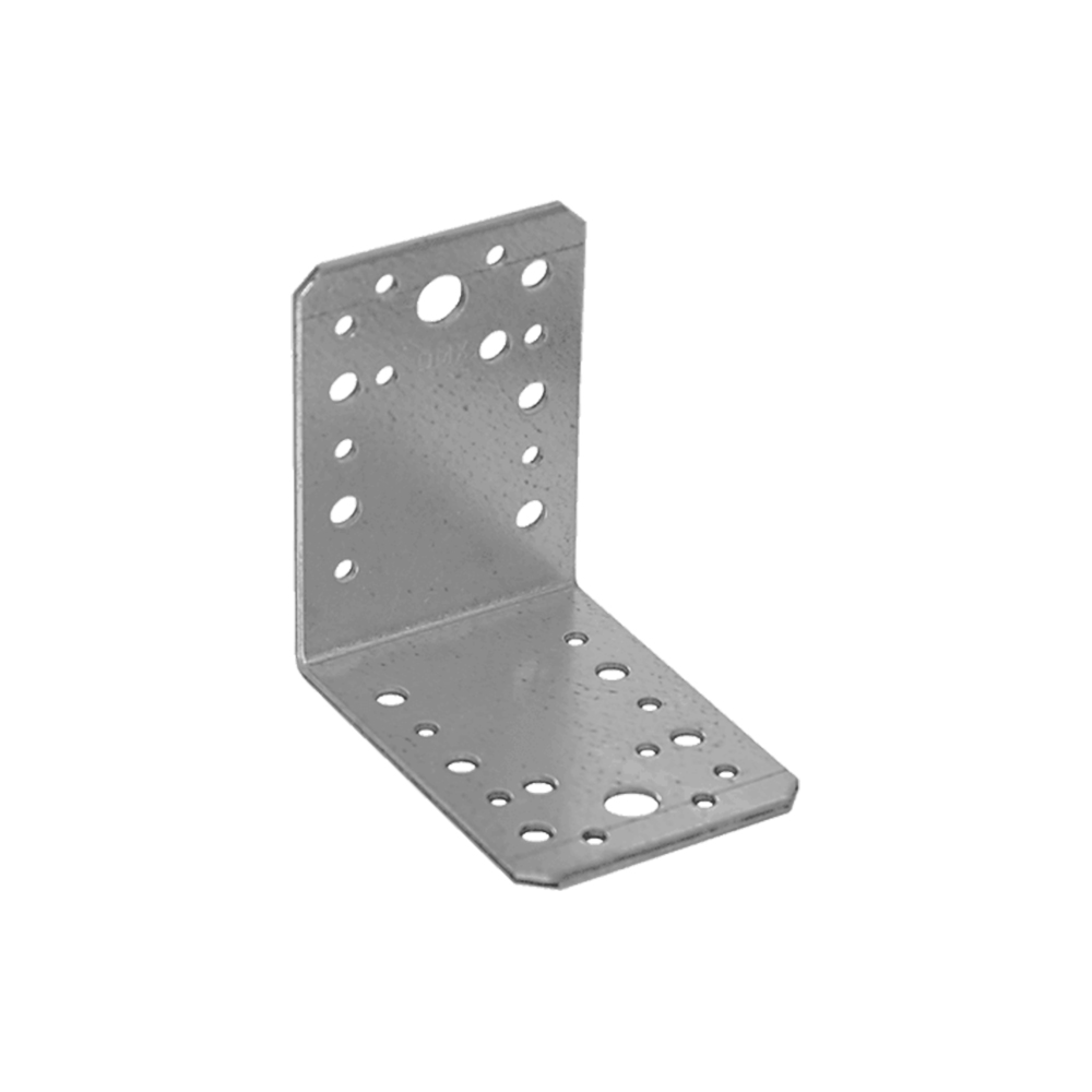4110901_coltar-perforat-energo-4074-1 Coltar perforat KL4 pentru lemn 90x90mm latime 65mm grosime 2.5mm otel zincat alb ENERGO - imagine 1
