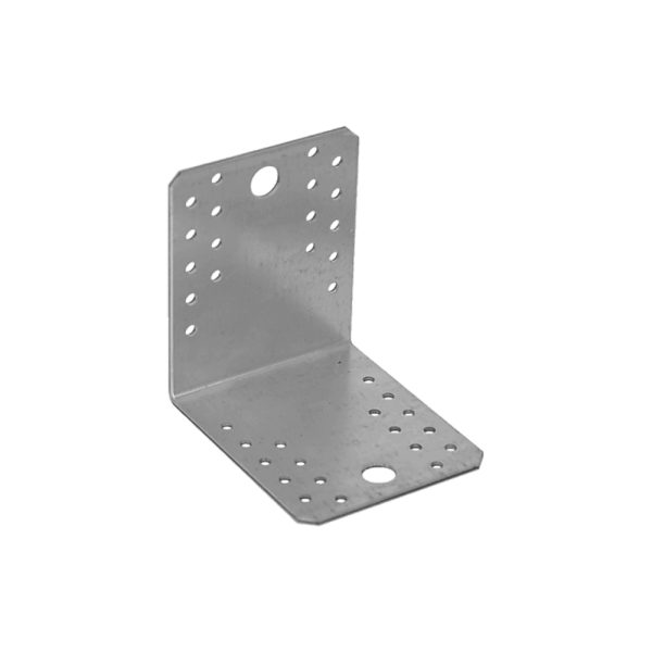 Coltar perforat KL5 pentru lemn 105x105mm latime 90mm grosime 2.5mm otel zincat alb ENERGO