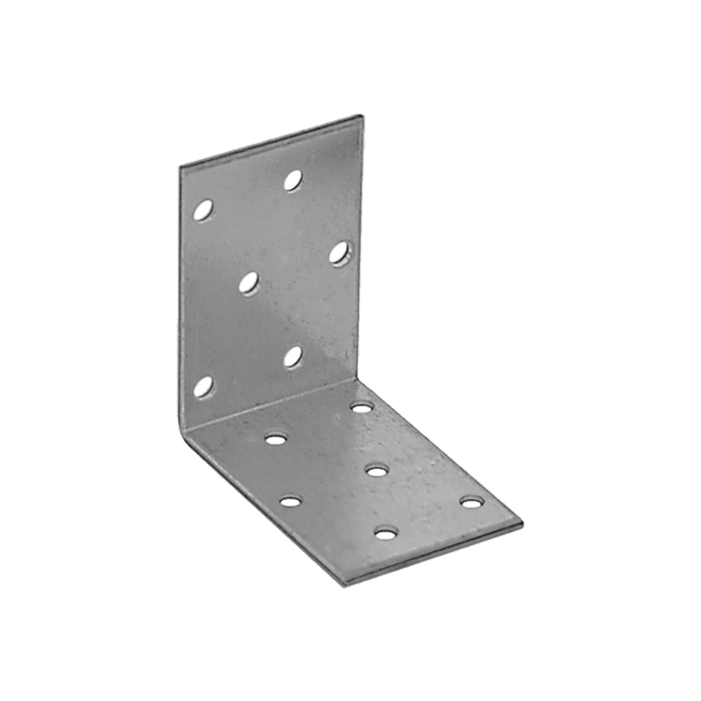 4110901_coltar-perforat-energo-4103-1 Coltar perforat KM3 pentru lemn 60x60mm latime 40mm grosime 2.0mm otel zincat alb ENERGO - imagine 1