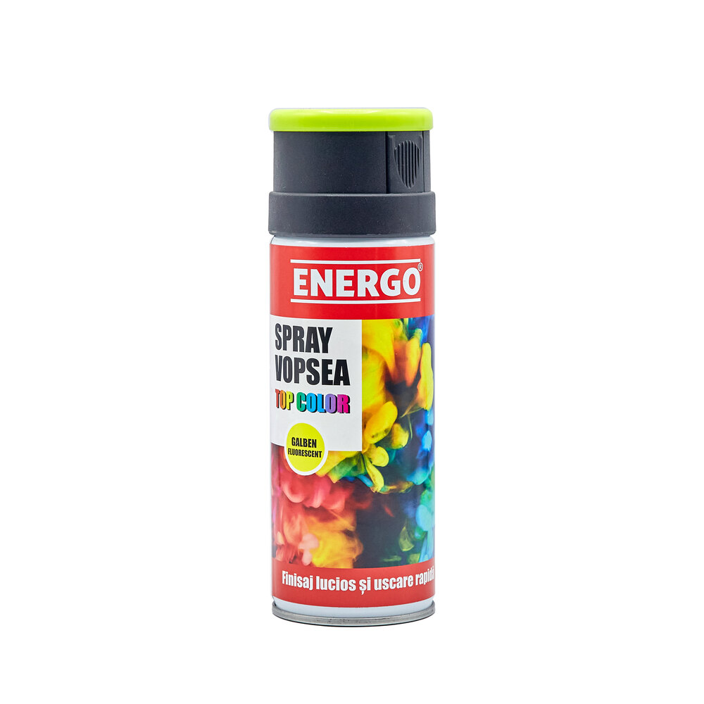 4111101_spray-vopsea-energo-391060-1 Spray vopsea EXPERT galben fluorescent volum 400ml ENERGO - imagine 1