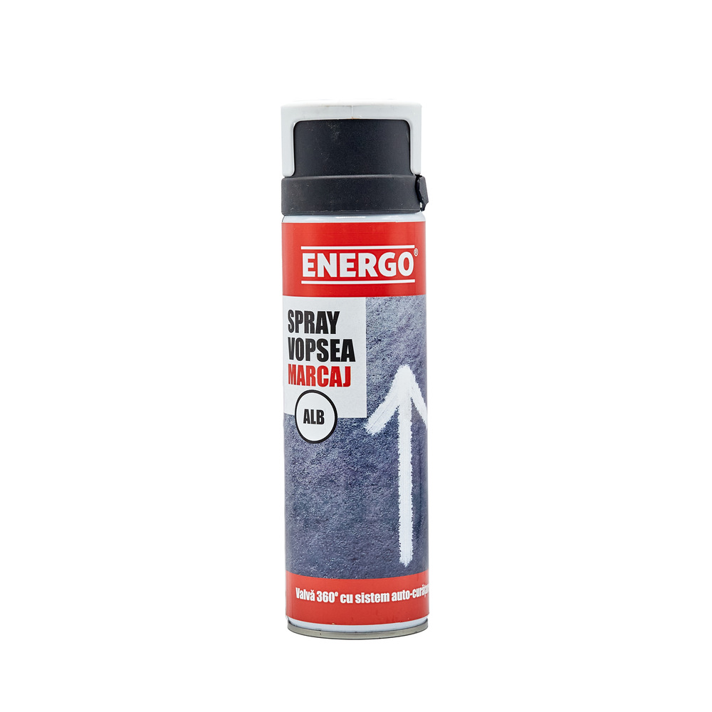 4111101_spray-vopsea-marcaj-energo-391090-1 Spray vopsea EXPERT pentru marcaj alb valva pulverizare 360 grade volum 500ml ENERGO - imagine 1