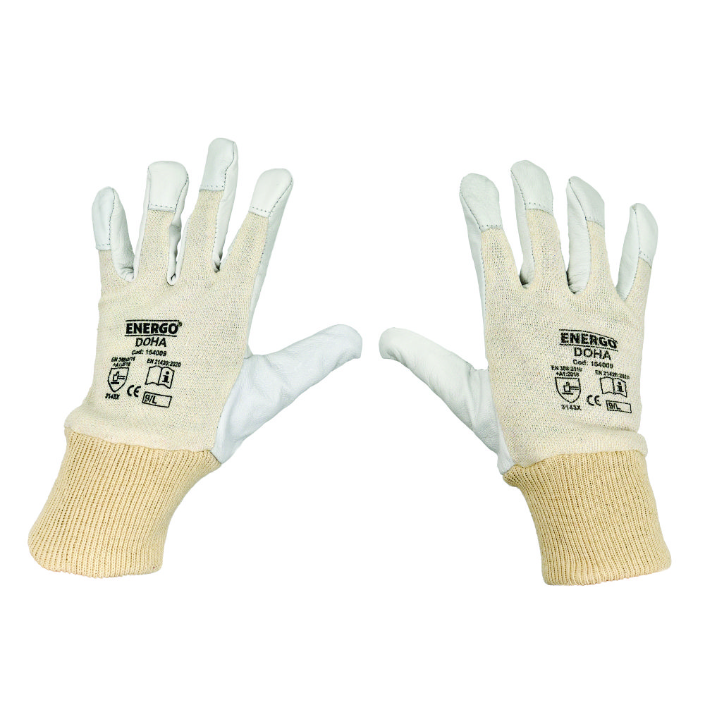 4120201_manusi-protectie-energo-doha-1 Manusi protectie DOHA marimea 10 bumbac/poliamida/nylon impregnate piele palma si degete EN388-3143X ENERGO - imagine 1
