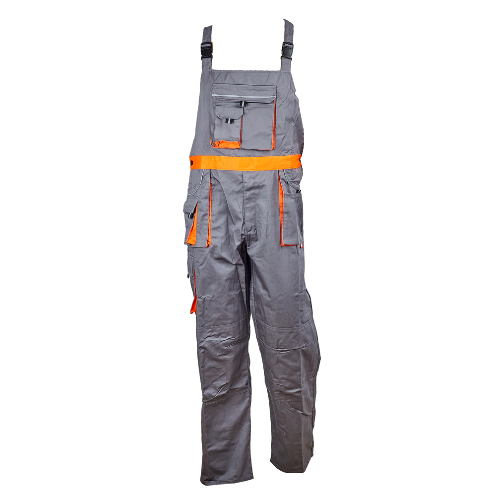 4120301_pantalon-cu-pieptar-energo-3486xx-1-4 Pantalon cu pieptar STAR marimea 54 gri/portocaliu bumbac cu poliester 235g/mp ENERGO - imagine 1