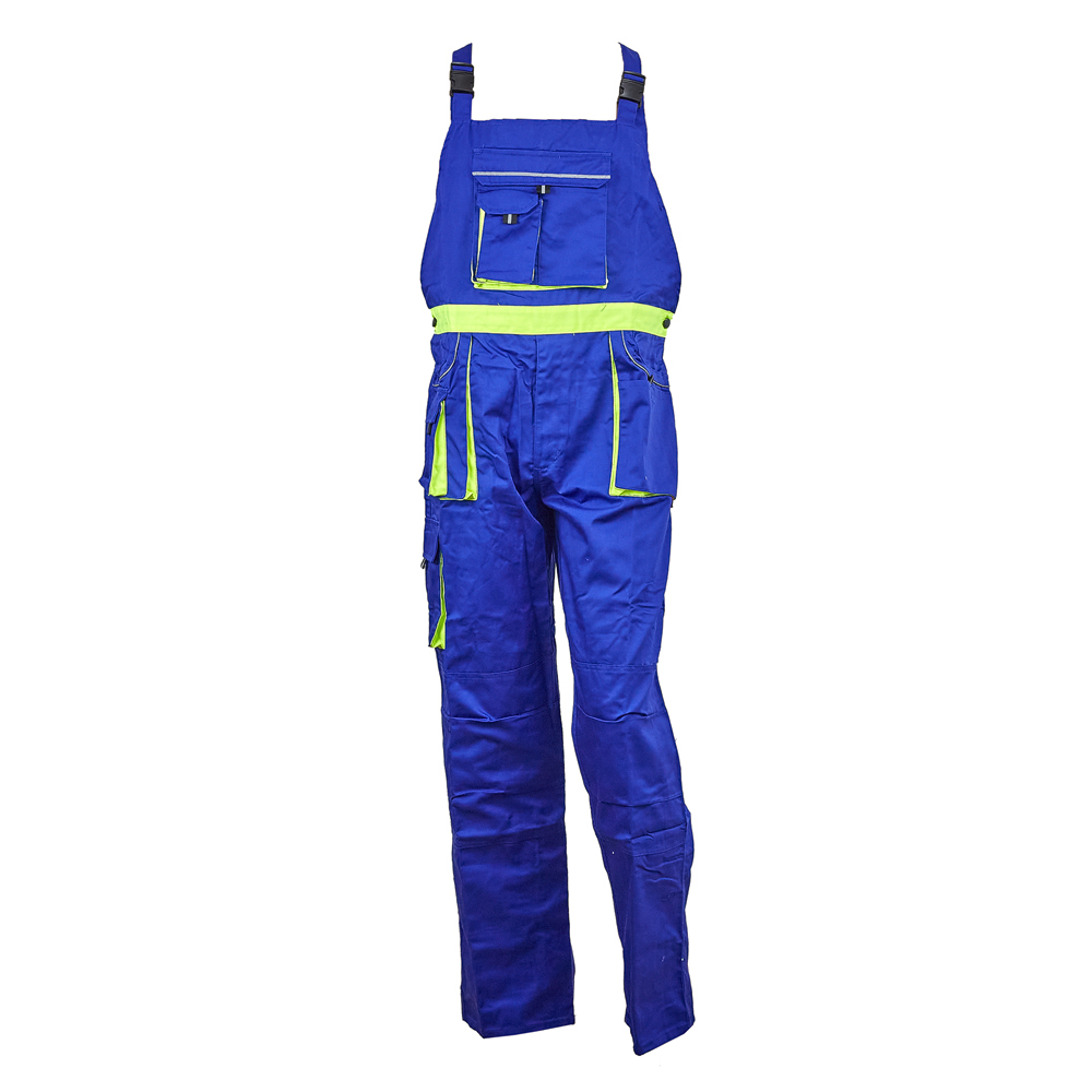 4120301_pantalon-cu-pieptar-energo-5672xx-1-1 Pantalon cu pieptar ELITE marimea 48 albastru/verde bumbac cu poliester 235g/mp ENERGO - imagine 1