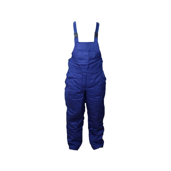 Pantalon cu pieptar vatuit iarna ARCTIC marimea 62 bleumarin bumbac 300g/mp ENERGO