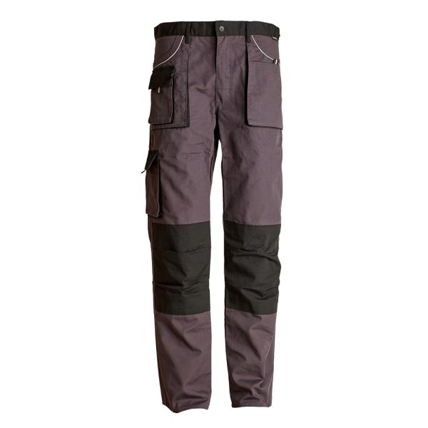 Pantalon talie COMET marimea 50 gri/negru bumbac cu poliester 190g/mp ENERGO