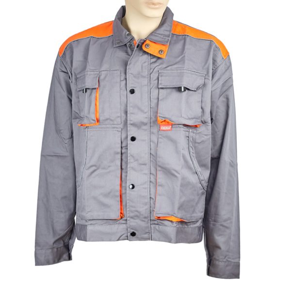 Jacheta STAR marimea 46 gri bumbac cu poliester 235g/mp ENERGO