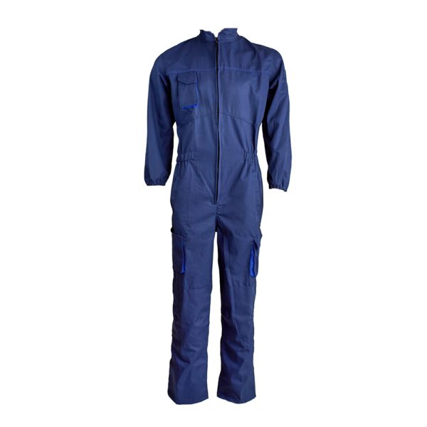 Combinezon MECANIC marimea 48 bleumarin/albastru royal bumbac cu poliester 245g/mp ENERGO