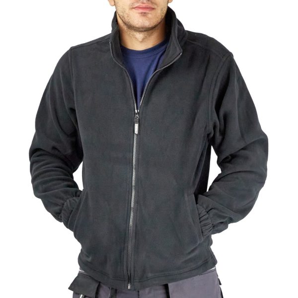 Bluzon iarna NERO marimea L negru fleece 280g/mp ENERGO