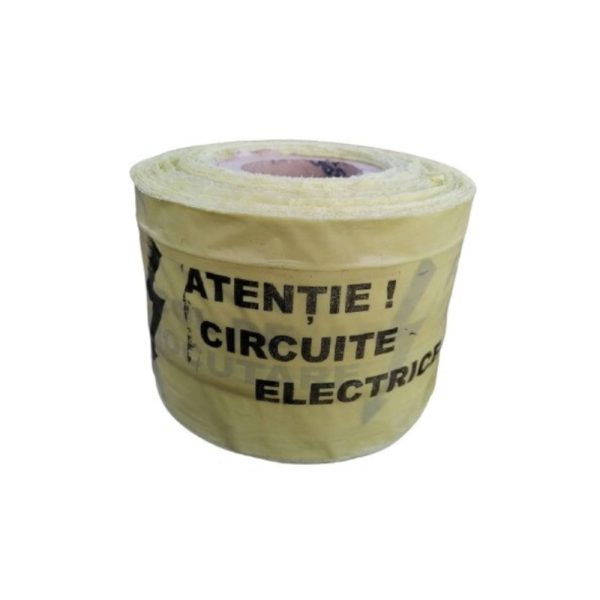 Banda avertizare CABLE ALERT neadeziva polietilena galbena latime 150mm L-250m pentru avertizare cabluri electrice ENERGO